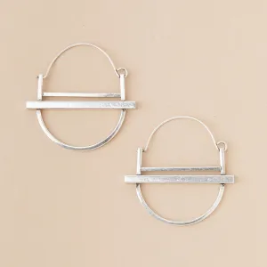 Saturn Hoop Silver